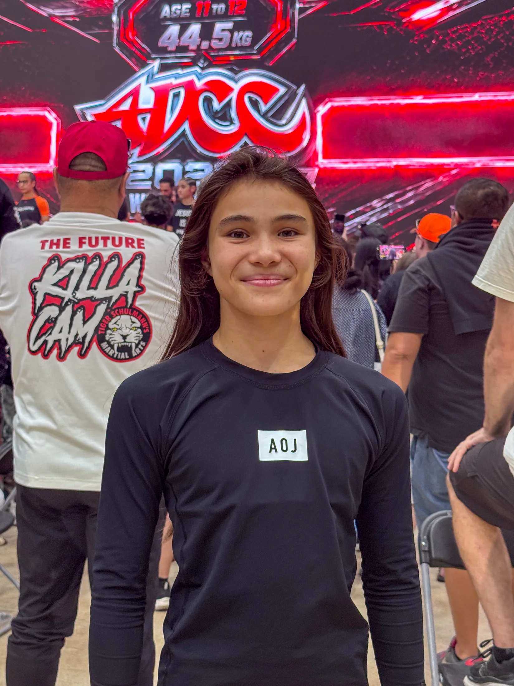 Bailey Heinsohn at the 2026 ADCC Youth World Championships venue in Austin, Texas, before competing.